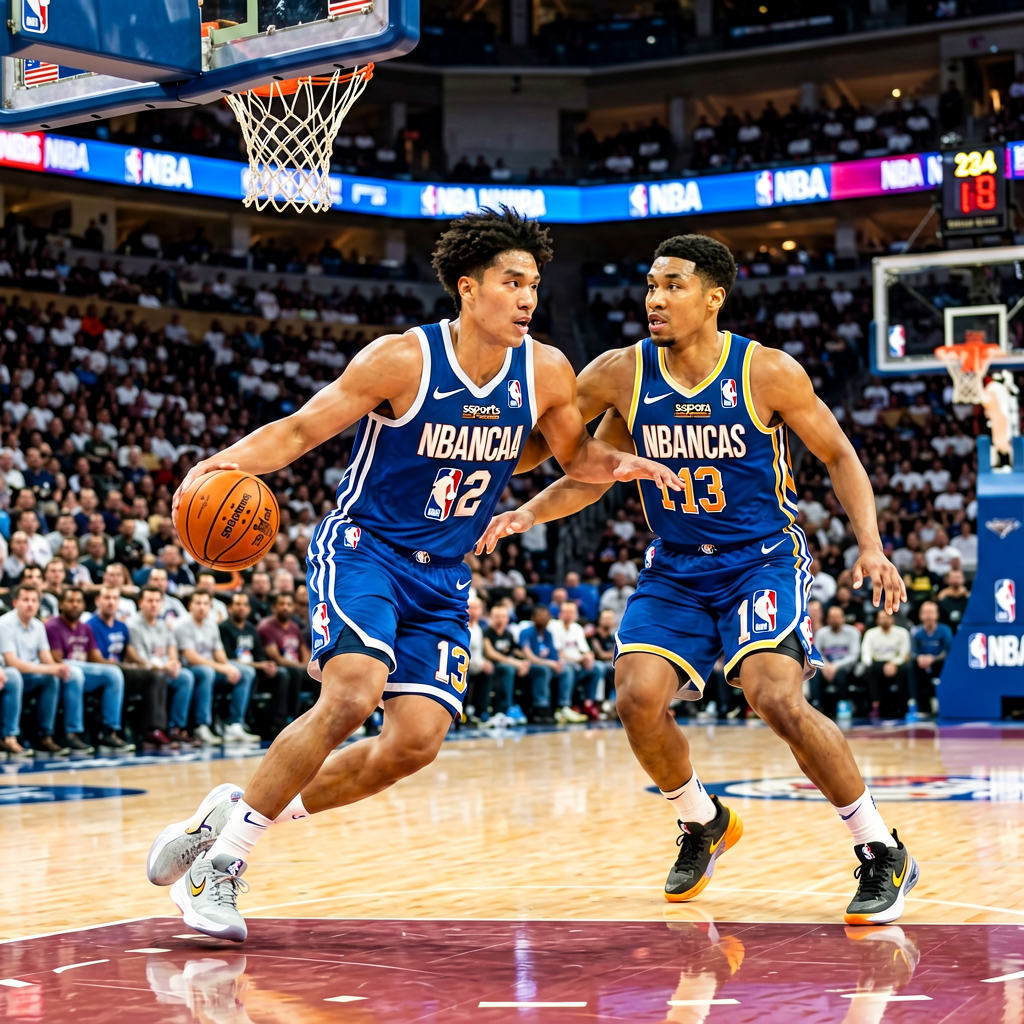 NBA篮球赛事球员竞技画面